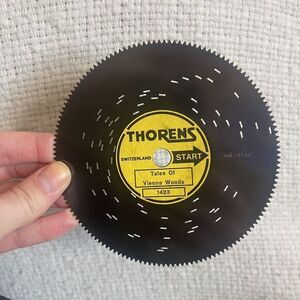 Thorens Switzerland 4 1/2" Disc Classic Tunes Music #1423 Tales Of Vienna Woods